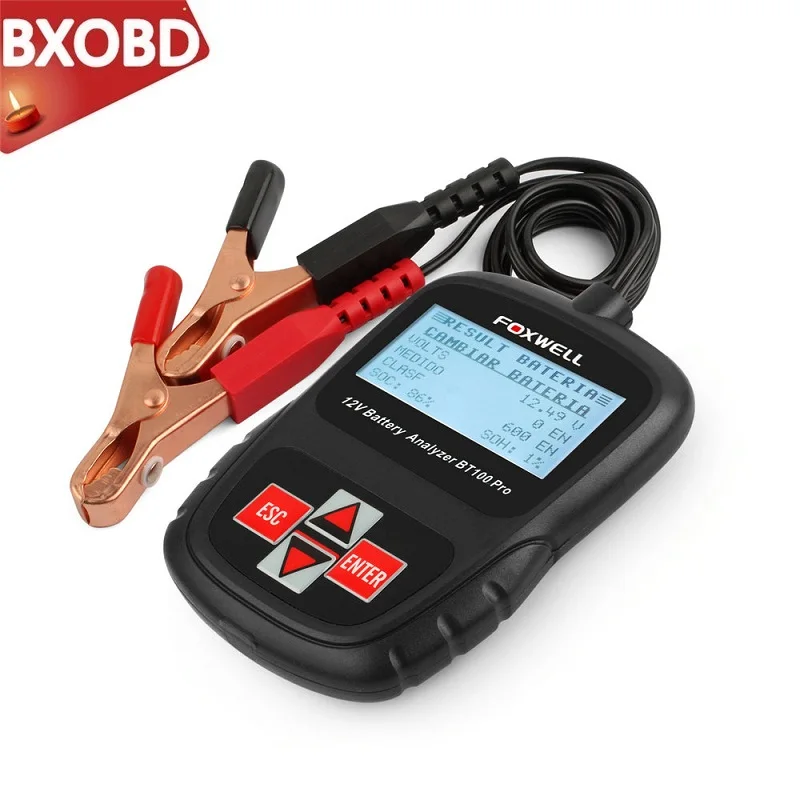 Тестер автомобильного аккумулятора FOXWELL BT100 PRO 6 в 12 В для утопленного AGM GEL от 100 до