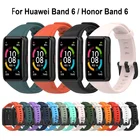 Ремешок силиконовый для Huawei band 6 pro honor band 6, сменный Спортивный регулируемый браслет для наручных часов