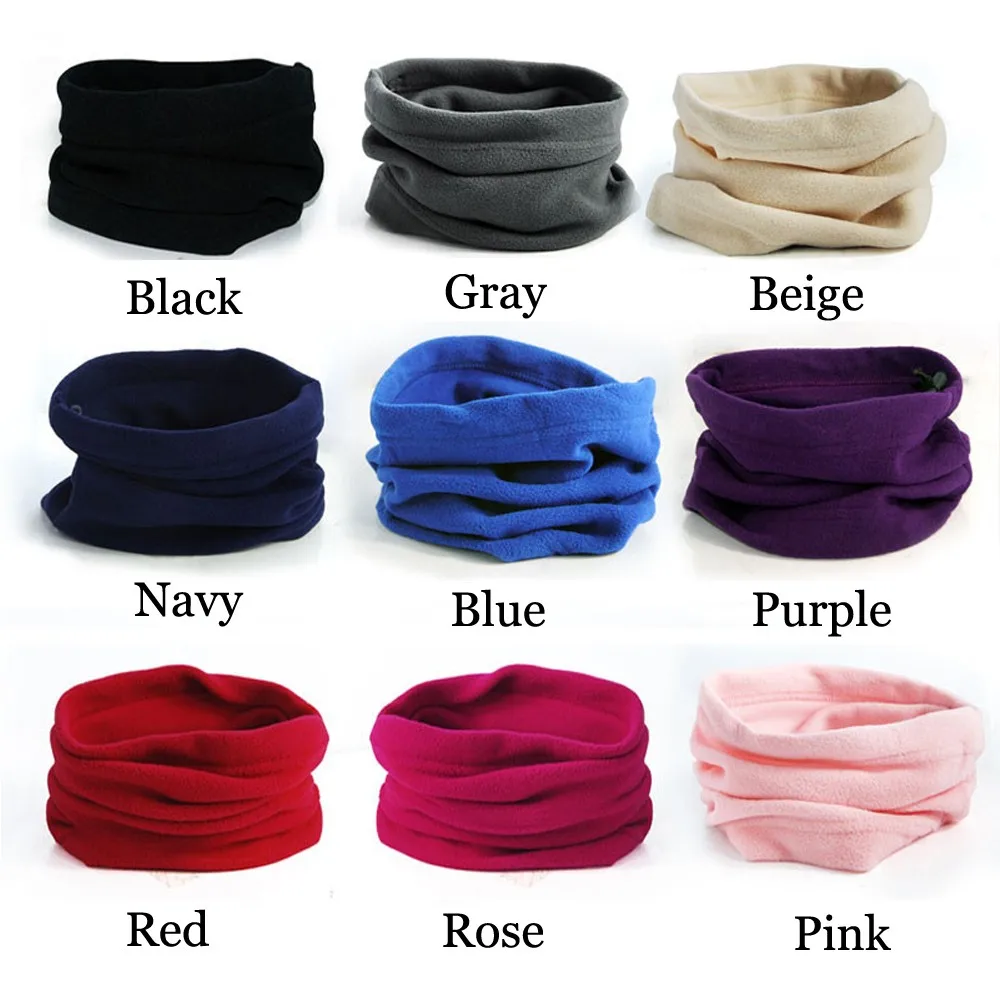 

Winter Polar Fleece Neck Warmer Snood Scarf Hat Unisex Casual Thermal Running Cycling Sports Face Mask Thicken Ski Headbands