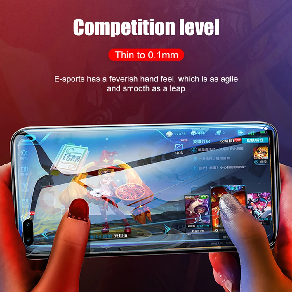2 шт Мягкий Полный Чехол для huawei P40 lite E pro plus P30 P20 Гидрогелевая пленка защитная