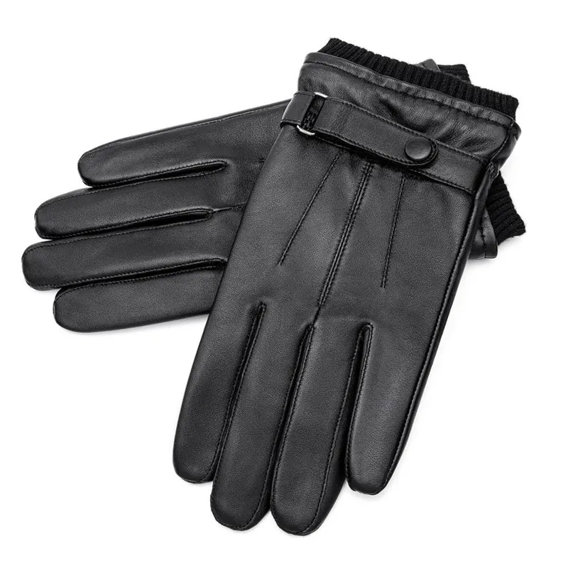 

Motorcycle Gloves Genuine Leather Gloves Touch Screen Gloves for Men Motocross Riding Gloves Winter Warm Mittens Full Finger