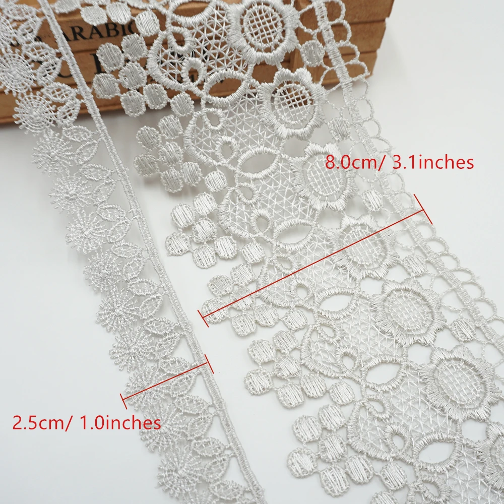14 ярдов 8 см кружевная лента с отделкой для костюмов чехол дивана занавеска