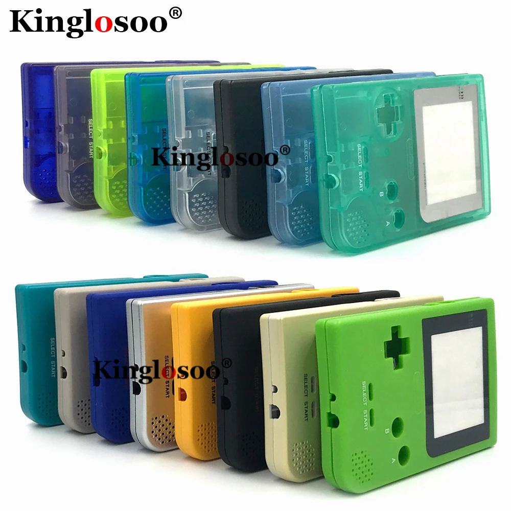Светящийся полный комплект Корпус чехол с резиновой накладкой для gameboy pocket GBP shell