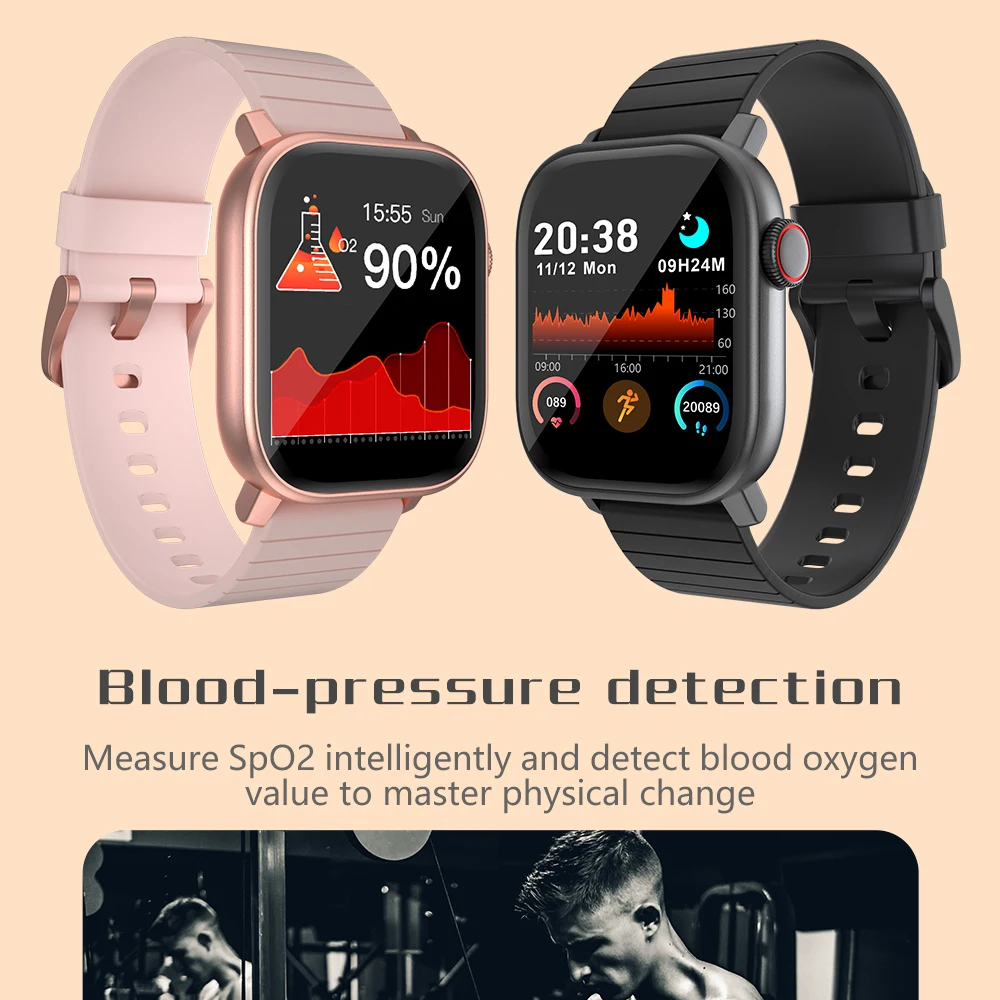 LEMFO Smartwatch 2021 Custom Watch Face Scroll Crown 24 Hours Heart Rate Monitor смарт часы мужские женские Blood Oxygen
