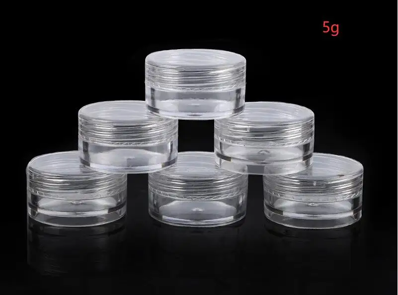 5 шт./лот пластик мл Косметическая банка Пустые Тени для век чехол бутылки с