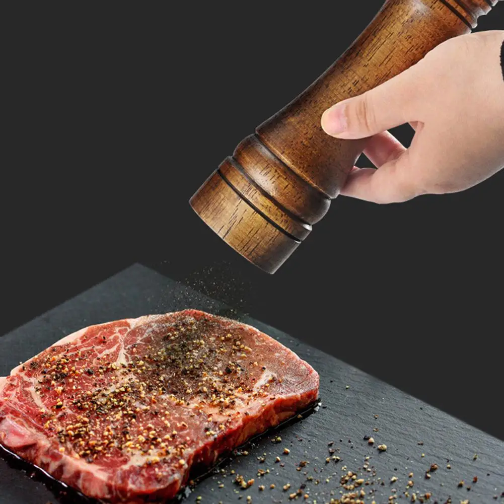 2 шт./компл. портативная деревянная бутылка для соли банка специй Приправа ручная