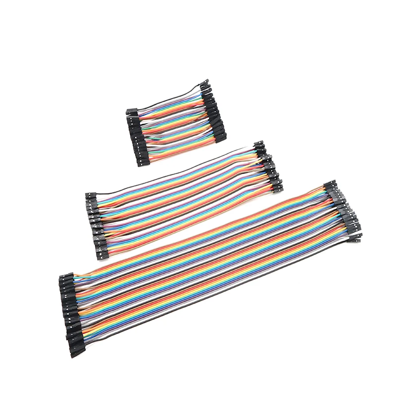Dupont Line 10 см 20 30 40Pin штекер + гнездо и перемычка Кабель для Arduino DIY KIT|Интегральные