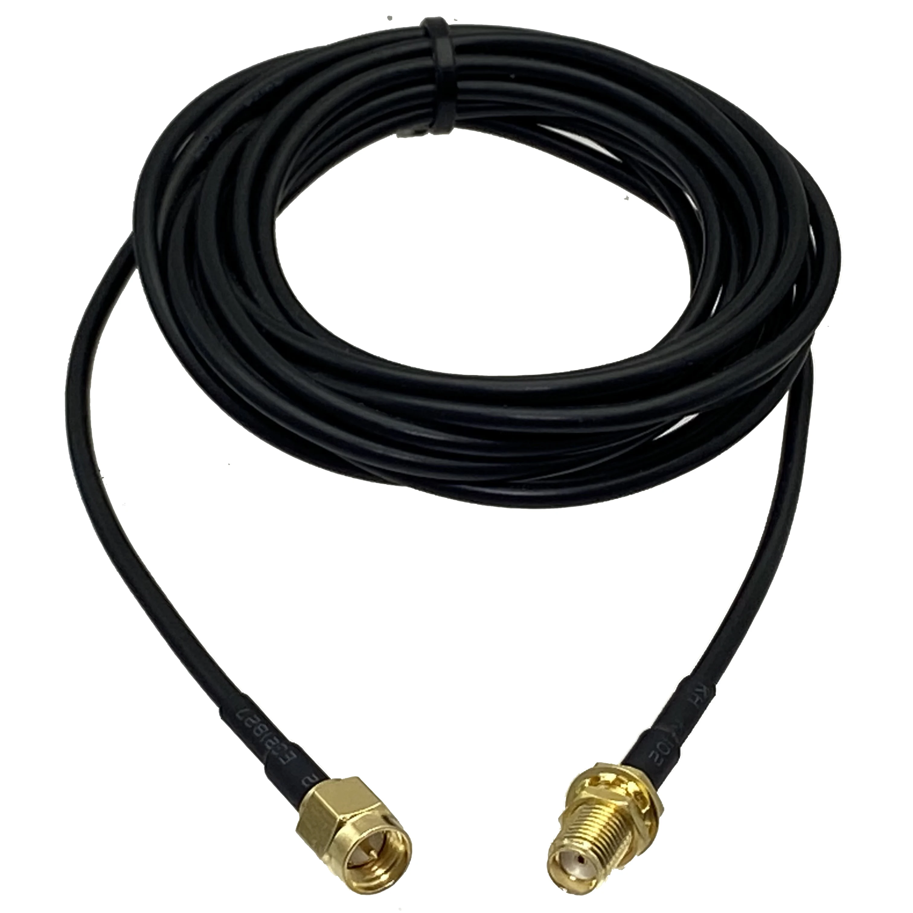 

RG174 SMA Male Plug to SMA Female Jack Nut Bulkhead Connector Crimp RF Coaxial Jumper Pigtail Cable For Antenna 4inch~10M