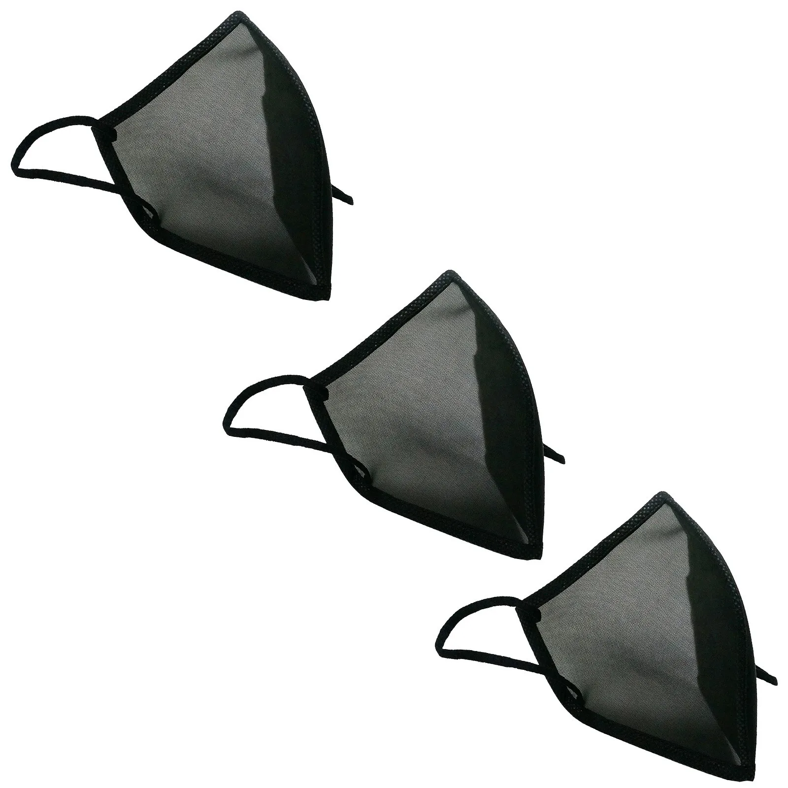 3 шт. детские черные моющиеся сетчатые маски для лица | Тематическая одежда и