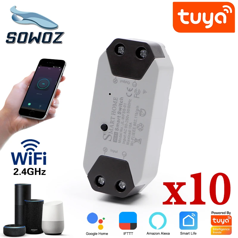 DIY tuya Wi Fi Смарт светильник универсальный выключатель таймер умный жизнь