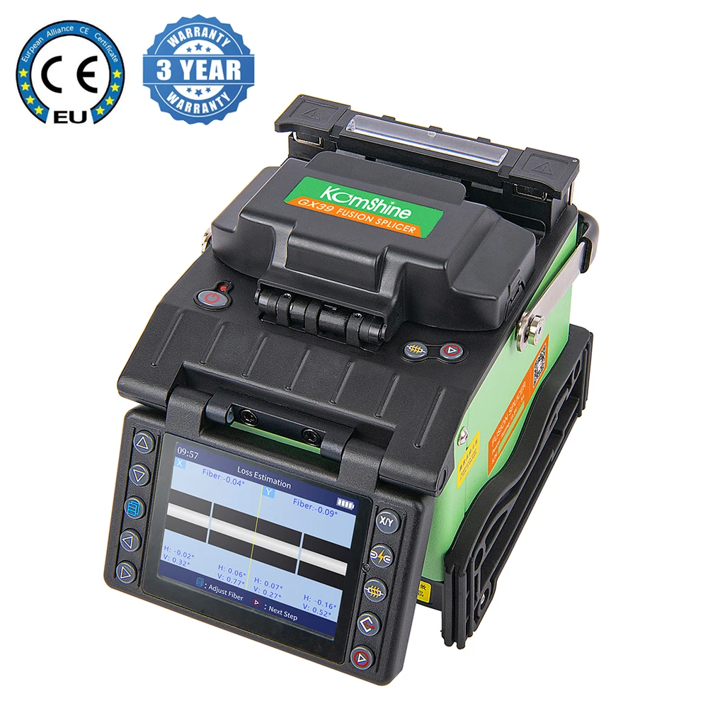

SM&MM Automatic FTTH Fiber Optic Splicing Machine Komshine GX39 Optic Fiber Fusion Splicer Welder w/Free Fiber Optic Power Meter