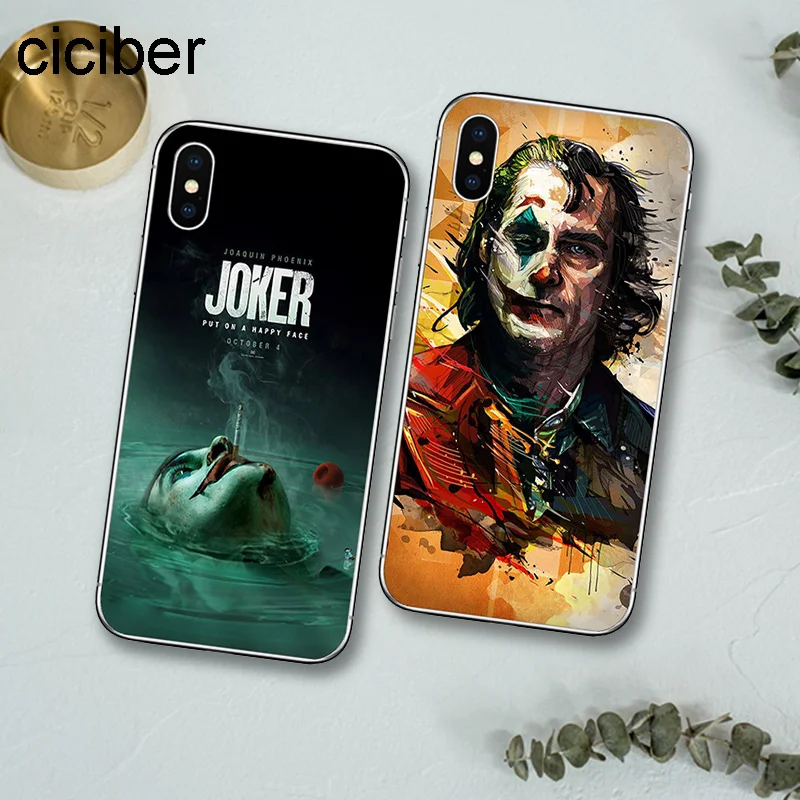 ciciber 2019 film Joker Joaquin Phoenix for iPhone 11 Pro Max 7 8 6 6S Plus 5 Phone Cases XR X XS Soft TPU Cover |