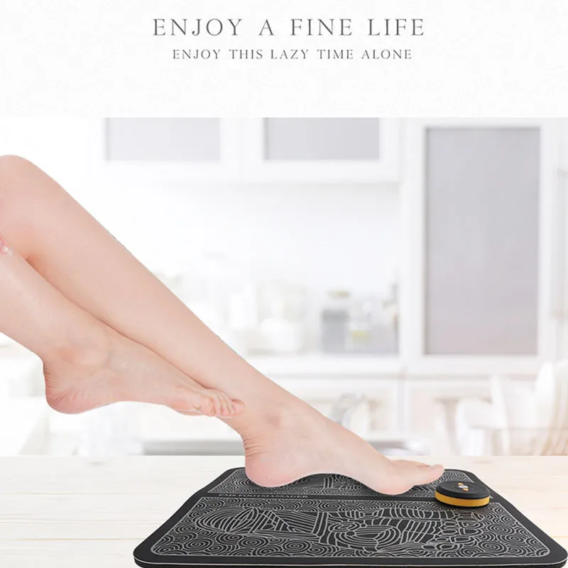 Электрический массажный коврик для ступней ног стимулятор мышц улучшение