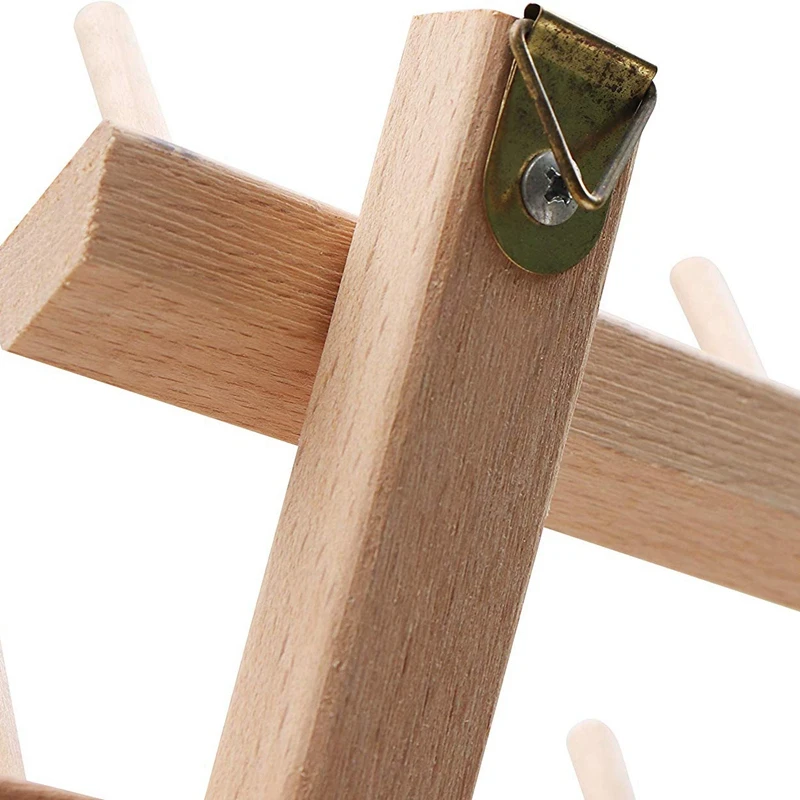 Складной деревянный держатель для резьбы 120 шпули конусные катушки стенд