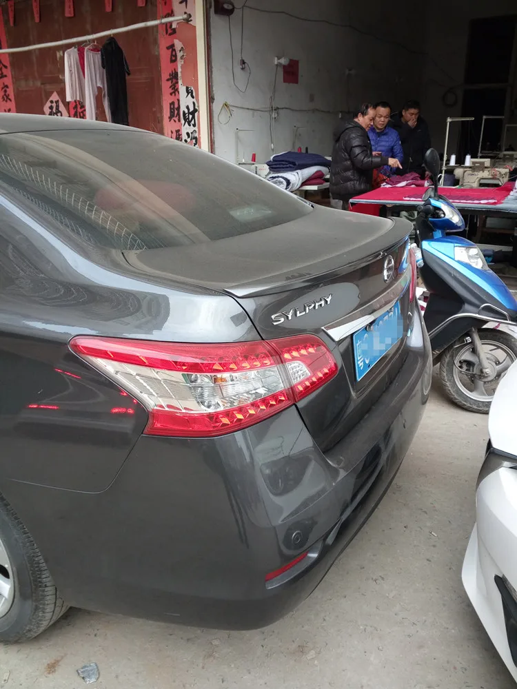 Спойлер для Nissan Sentra спойлер из абс-материала заднего крыла автомобиля праймер