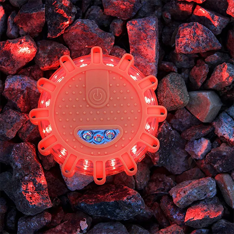 2021 Magnetic Emergency Roadside Safety Light V16 LED Flare Flashlight Warning Night Lights Beacon Lamps IP44 Red | Лампы и освещение