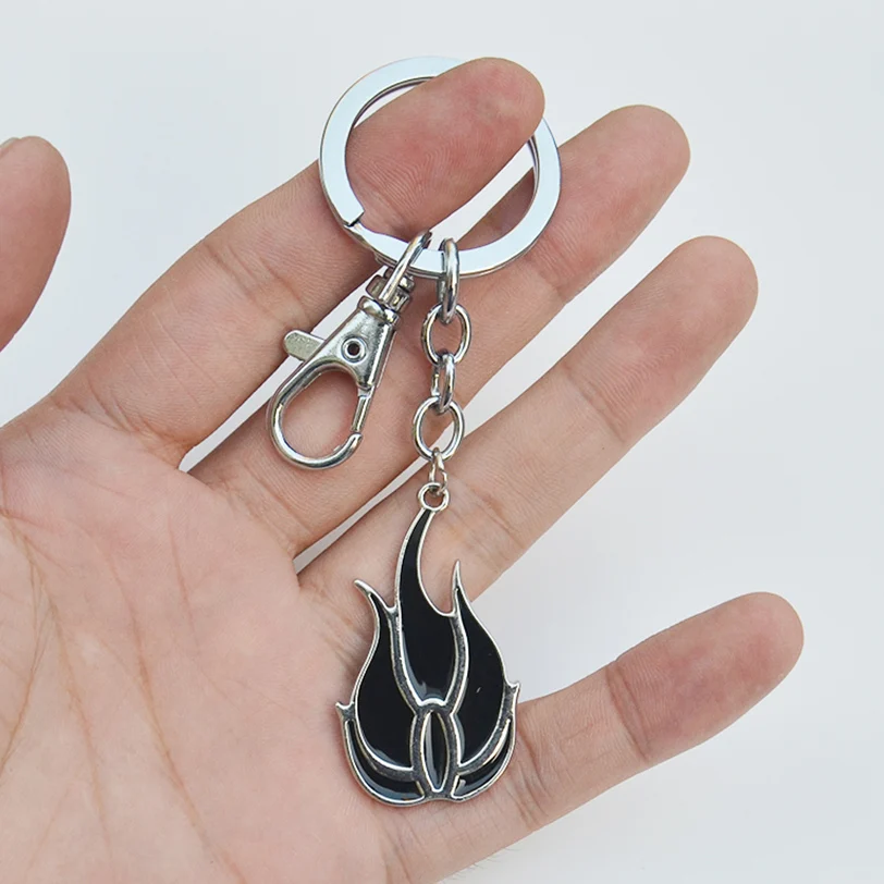 Ключевой кольцо-цепочка Blake Belladonna из цинкового сплава с подвеской на ожерелье, металлический брелок для ключей, косплей, подарок для детей.