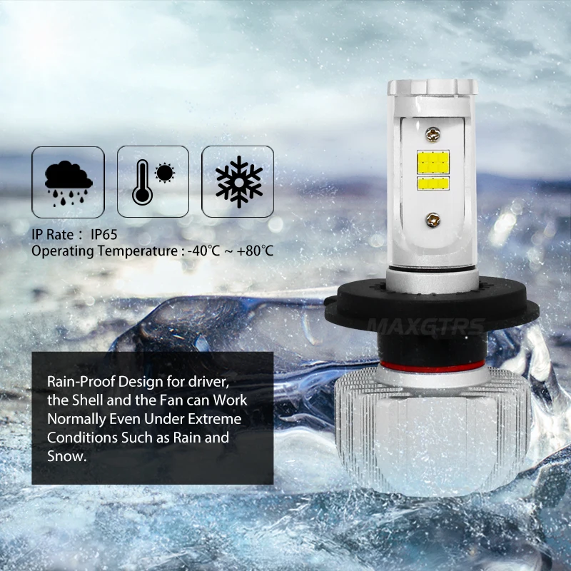 Светодиодный светильник HS1 для мотоцикла H4 45 Вт 6000LM CSP|motorbike light|motorcycle headlightmotorcycle