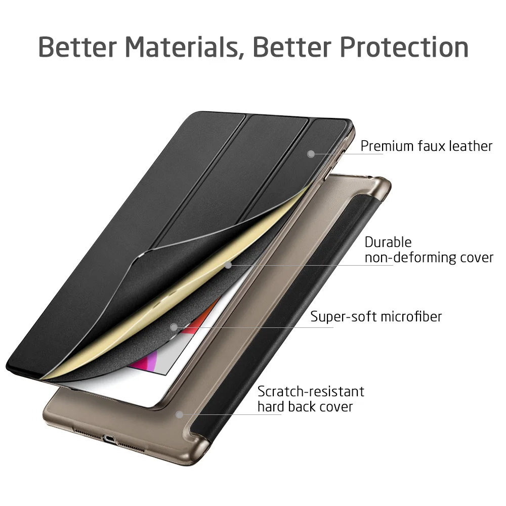 Чехол для планшета ESR iPad 8 го поколения Pro 12 9/11 7 2019 Mini 5/4/3/2/1 Air 2 умный чехол из ТПУ с