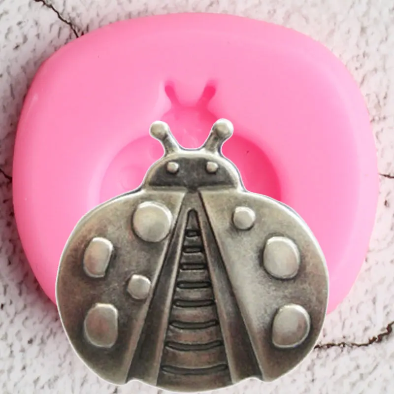 DIY Божья коровка кекс Топпер силиконовые формы для торта 3D инструменты украшения