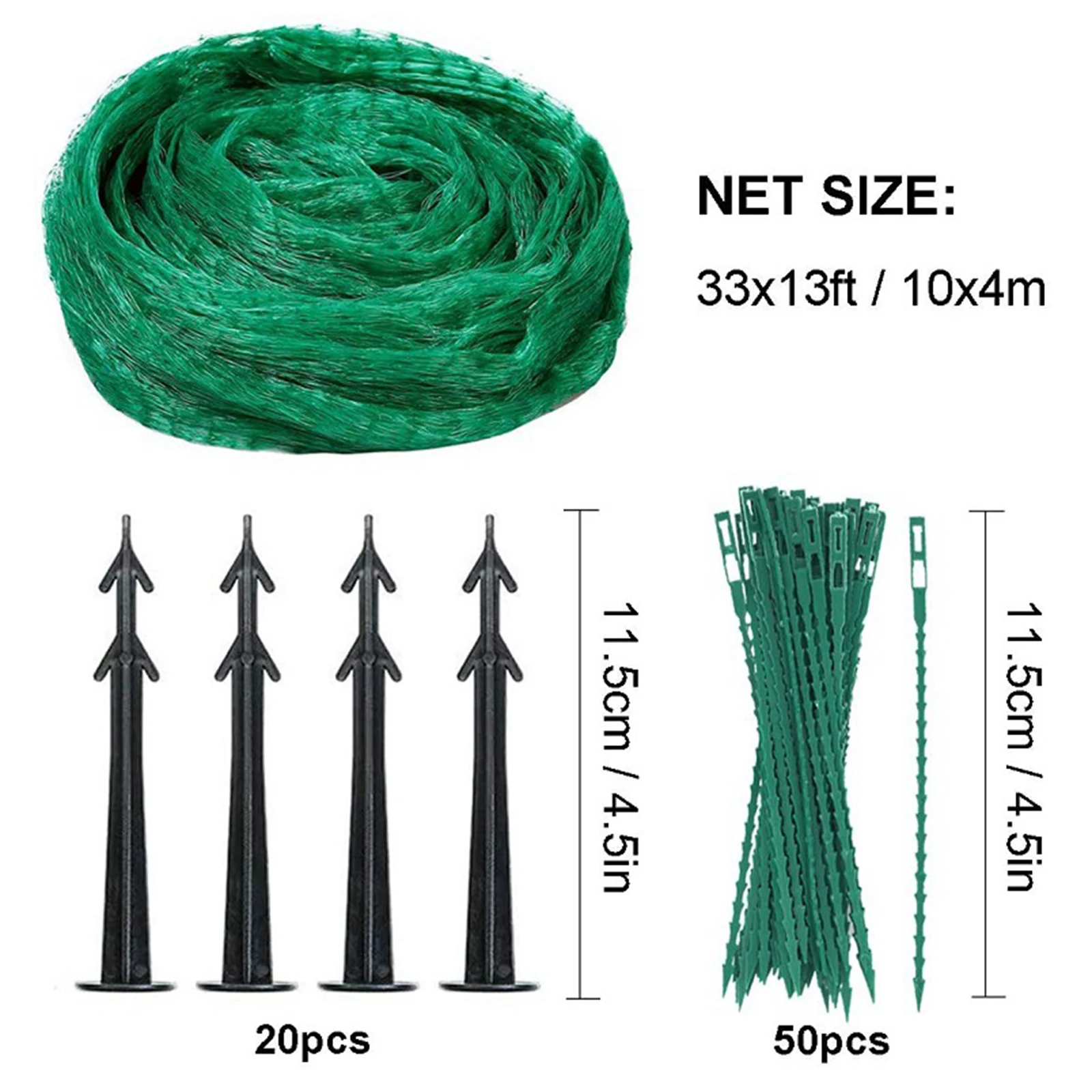 

Green Nylon Anti Bird Net Garden Netting Mesh For Fruit Crop Plant Tree Bird-Preventing Netting Fence Climbing Net Pest Control