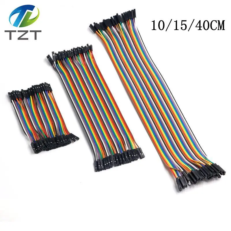 TZT Dupont Line 10 см/15 см/40 см мужской+ Женский Мужской и Женский Соединительный провод Dupont кабель для arduino DIY KIT