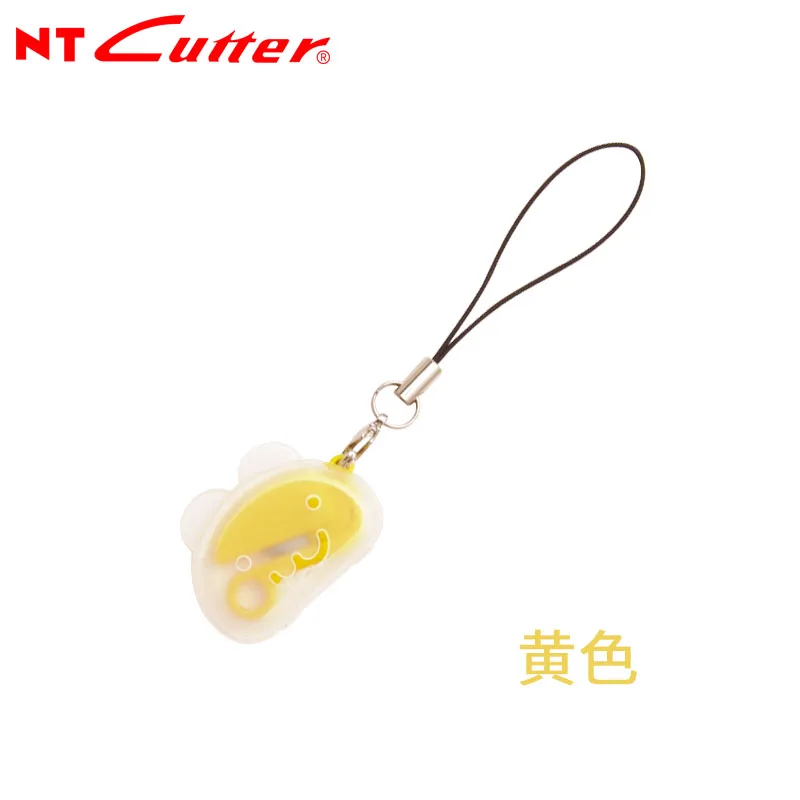 

NT CUTTER ST-300P portable cutting paper imported from Japan, INS style candy color, safety mini pendant with rope utility knife