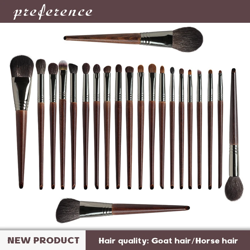 

Makeup Brushes Set Foundation Powder Eye Shadow Eyeliner Lip Make Up Brush Tool Goat Hair Kit Blending pinceaux maquillage