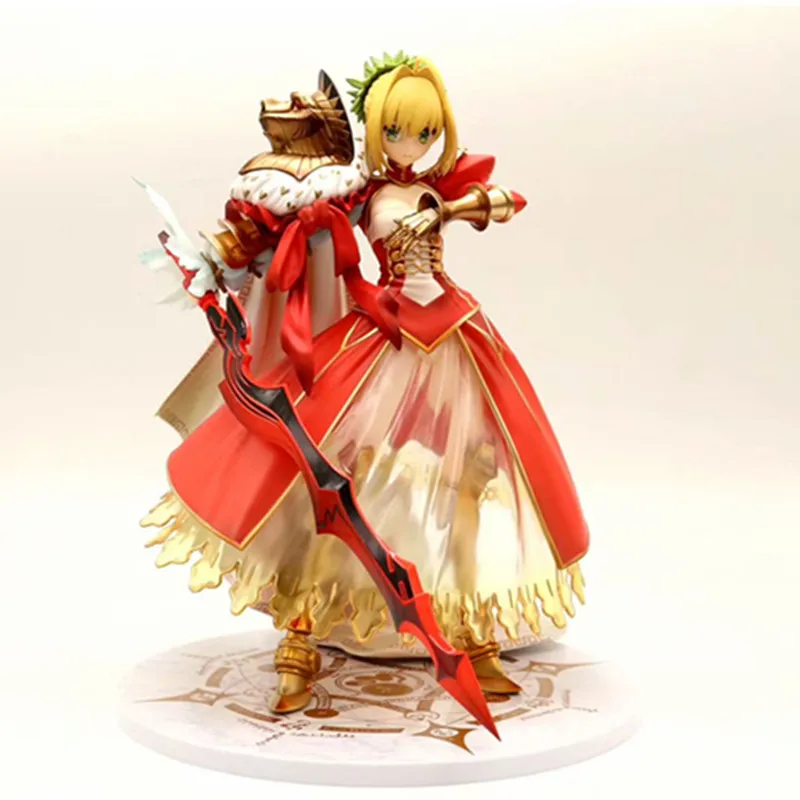 

25cm Fate Saber Nero Claudius Nero's Third Coming PVC Removable Toy Anime Sexy Girl Doll Model Toys Collection Boxed Gift