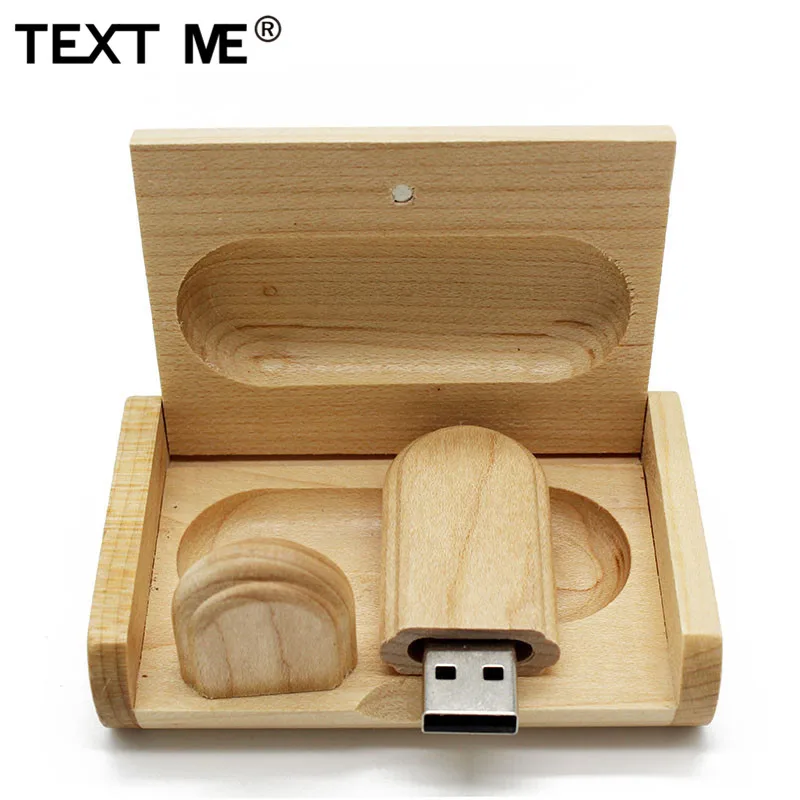 TEXT ME клен дерево usb+ коробка логотип печать usb флэш-накопитель ручка накопитель 4 ГБ 8 ГБ 16 ГБ 32 ГБ 64 ГБ usb2.0 Флешка фотография подарок