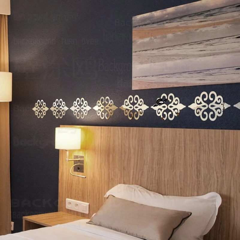 Мягкая наклейка на зеркало s украшение комнаты ванная комната длинная Настенная