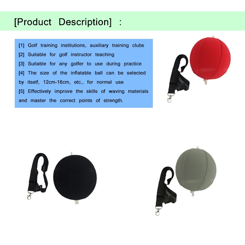 Inflatable Golf Training Ball Adjustable Aid Workout Simulation Sports Assories Supplies | Спорт и развлечения