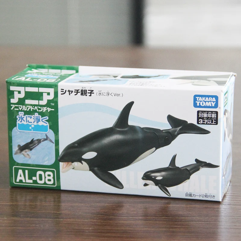 

Takara Tomy Tomica Ania Animal Adventure Killer Whale Al-08 137634 Diecast Resin Baby Toys Hot Kids Doll Funny Magic Bauble