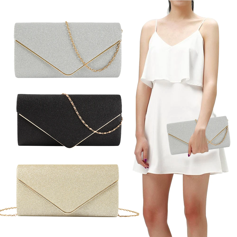 Хит роскошный блестящий женский кошелек клатч-конверт модные блестящие женские