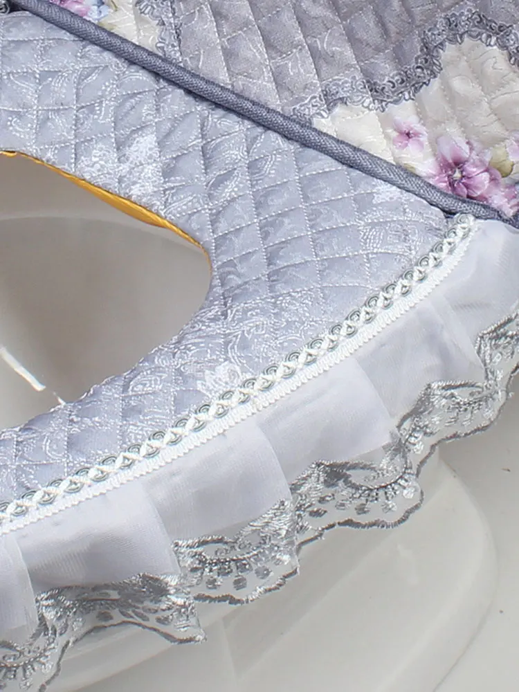 

Waterproof European Toilet Seat Cover Four Seasons Cushion Thick Toilet Seat Cover Household Abattant Wc Bathroom Products DF50M