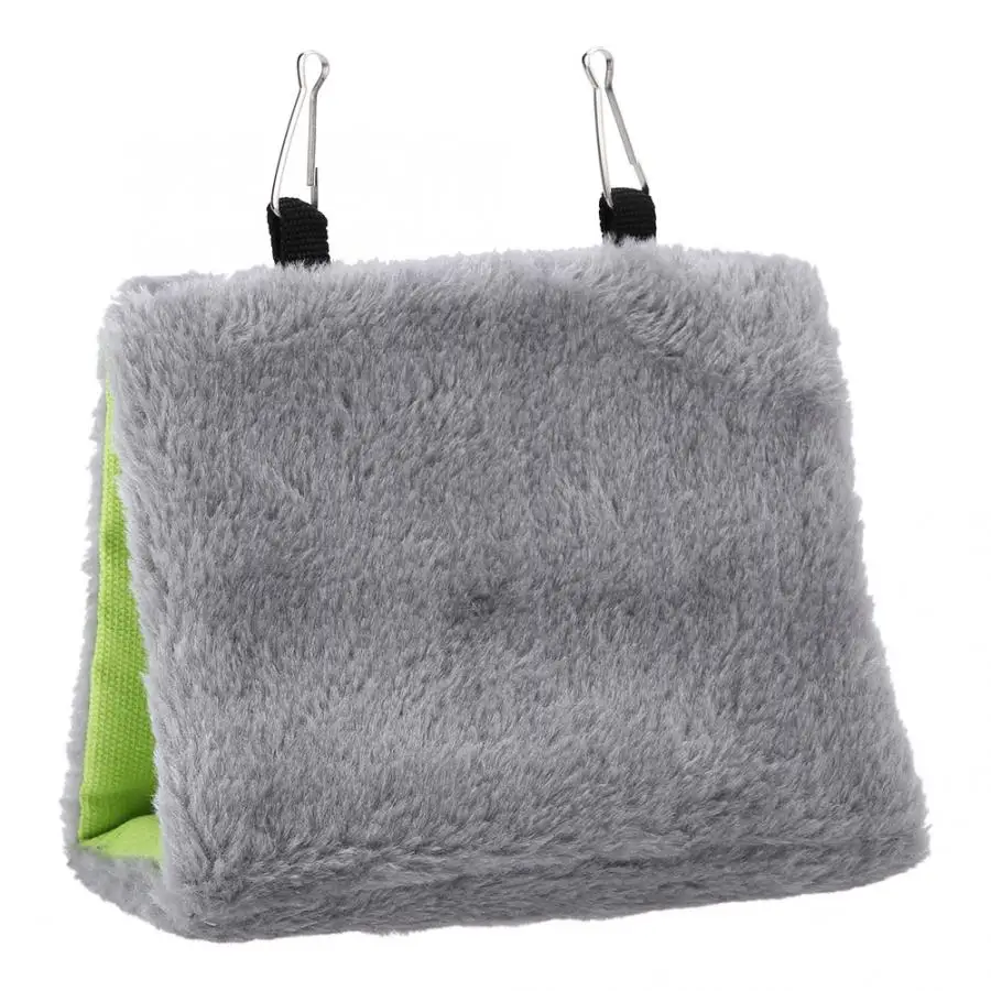 Фланелевый гамак для попугаев подвесная клетка птиц теплая зимняя кровать