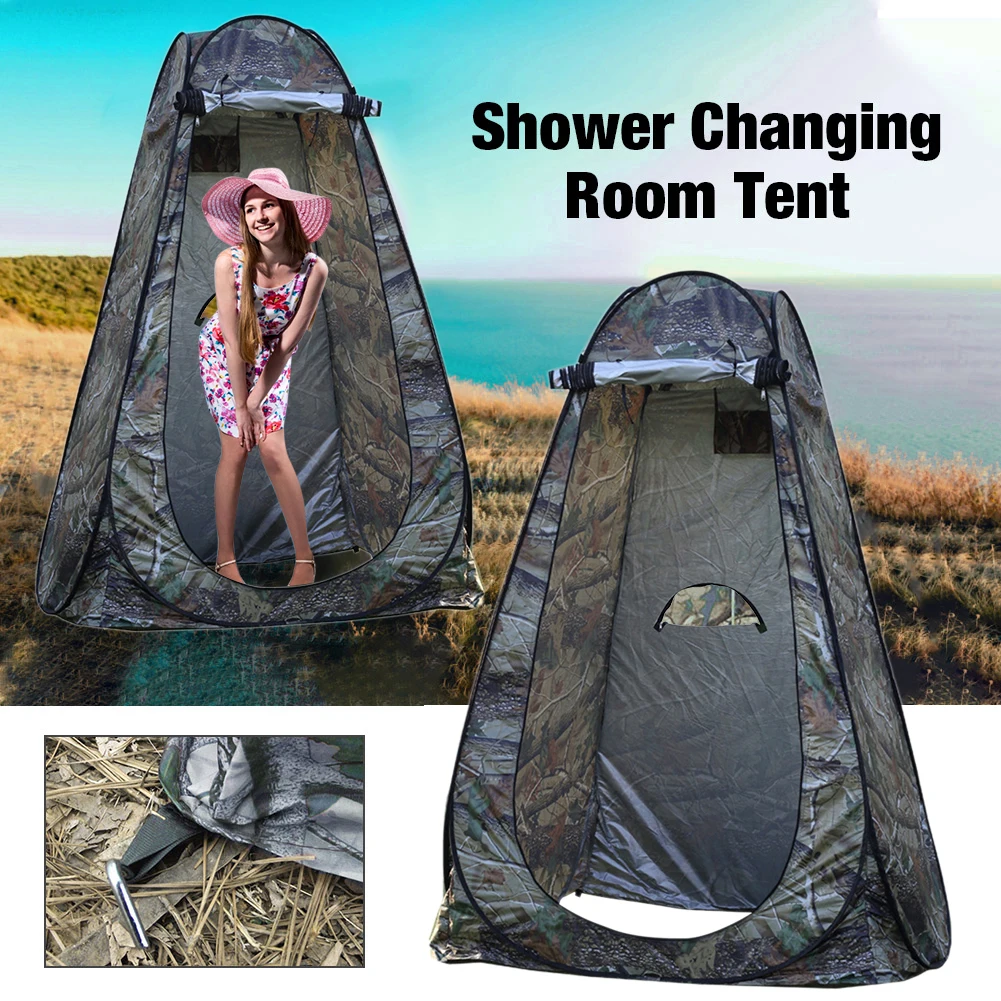 

Portable Outdoor Shower Tent Camp Toilet Changing Room Rain Shelter With Carry Bag Foldable Lightweight Tent For Camping Beach
