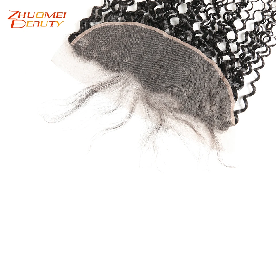 Бразильская холодная завивка Кружева Фронтальная 13X4 Закрытие с волосами