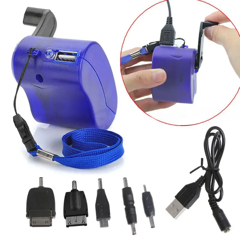 

Dynamo USB Cellphone Emergency Charger Hand Crank Generator for samsung PDA MP3