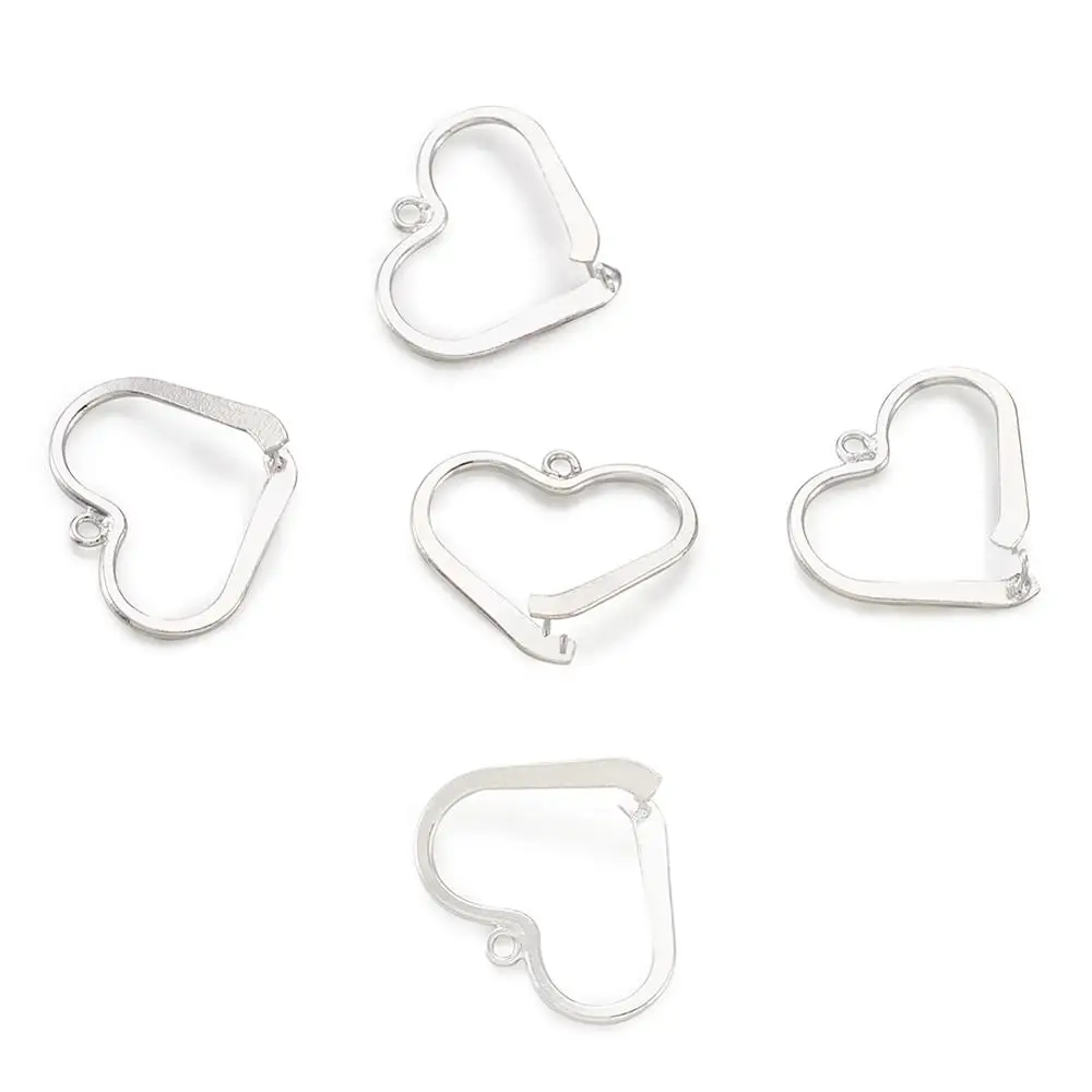 5 шт Платиновый тональный латунный лед захват для изготовления ювелирных