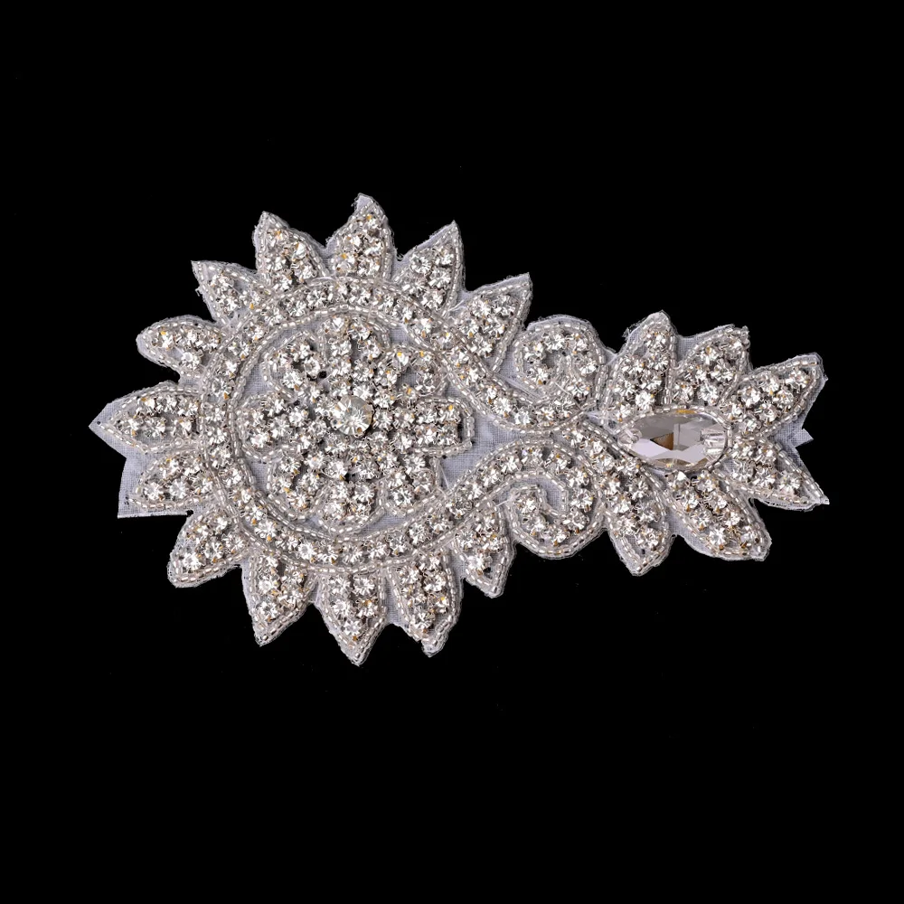 1 шт. стразы с цветами и аппликацией для свадебного платья пояс повязка на голову