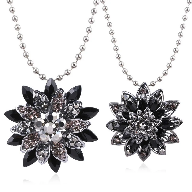 Подарочное ожерелье с подвеской в виде черного далийского паука