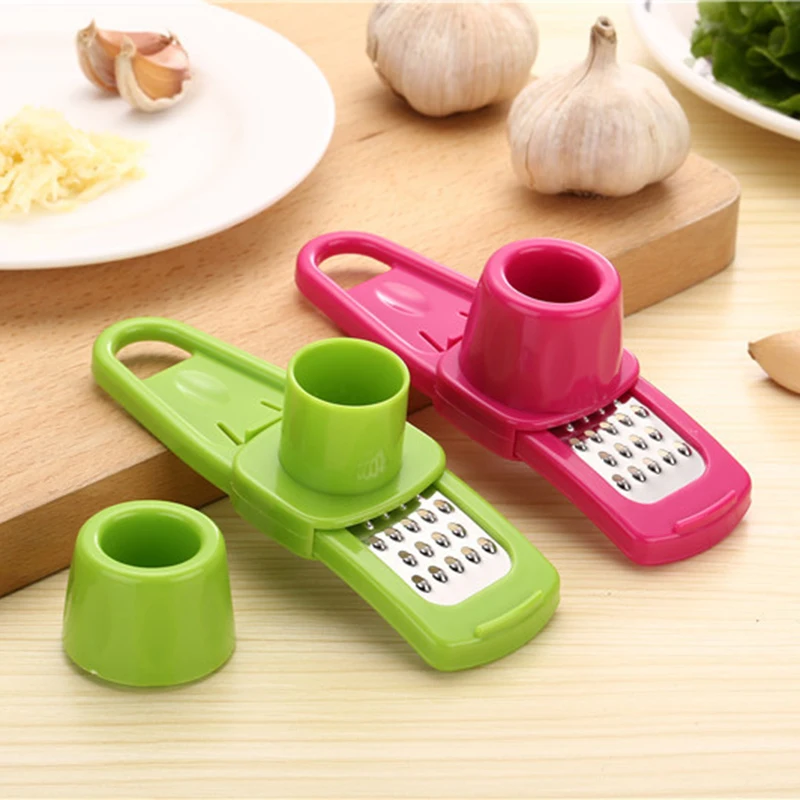 

1PC Garlic Crusher Multi Functional Manual Ginger Garlic Grinding Grater Cutter Utensils Garlic Peeler Kitchen Accessories Tools