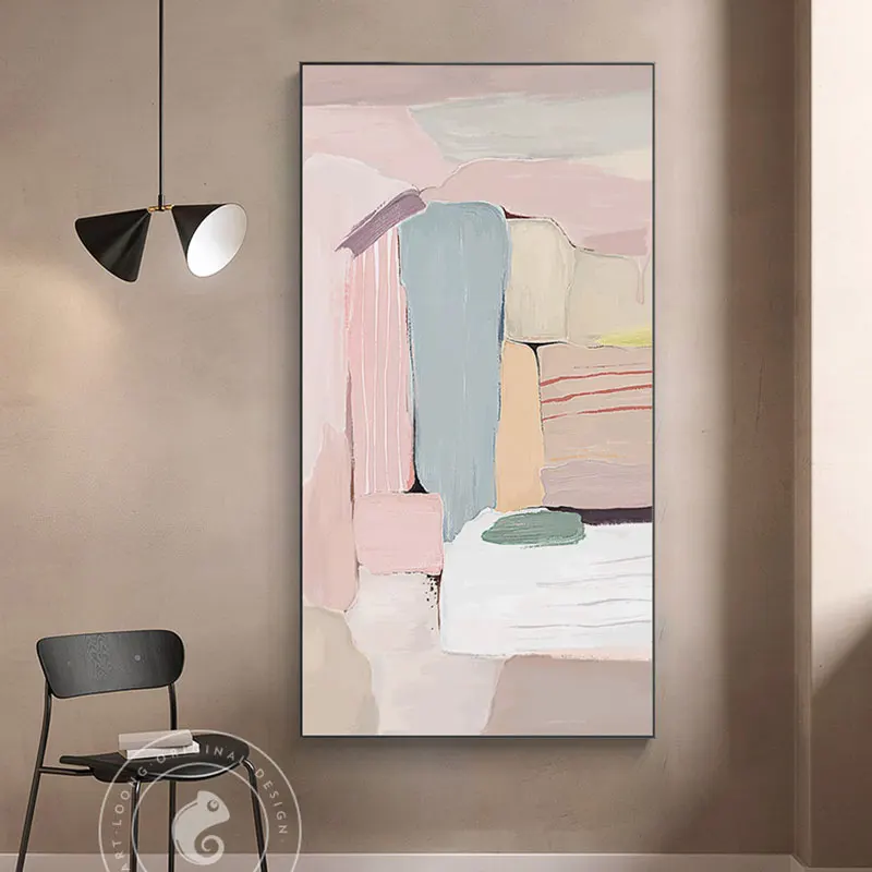 Abstract Morandi Colors Overlaps Canvas Painting Fashion Decorative Posters and Prints Wall Pictures for Living Room Home Decor | Дом и сад