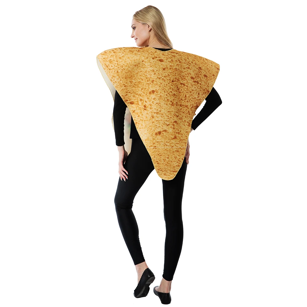 2 шт./компл. забавные фишки сэндвич пища костюм для взрослых Onesie овощей пиццы пара