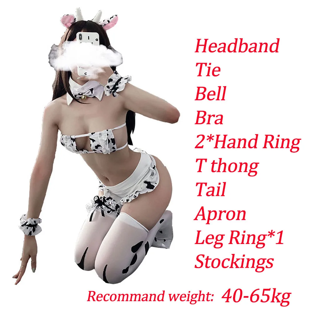 

Sexy Women Cos Cow Cosplay Costume Maid Tankini Bikini Swimsuit Anime Cute Girls Lolita Swimwear Costumes
