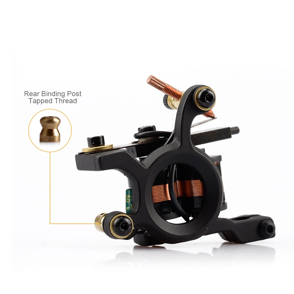 Полный набор для татуировок 1 Катушка пистолеты 6 цветов наборы черных пигментов