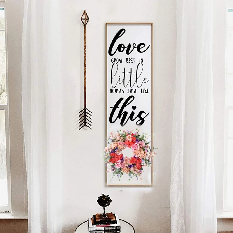 

Artificial Rose Hydrangea Wreath Spring Summer Door Garland Front Door Window Wreath Wedding Hanging Ornament Home Decor