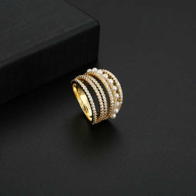 

Sterling Silver Fashion Women Finger Ring Luxury Zircon Finger Ring Charm For Women Party Gift Jewelry