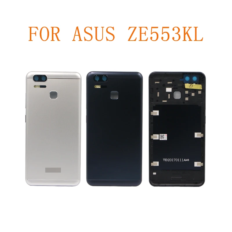 

10 шт. Бесплатная доставка ZE553KL задний корпус для ASUS ZenFone 3 Zoom ZE553KL задняя крышка батарейный отсек со стеклянным объективом камеры